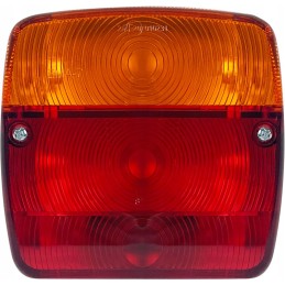 A set of trailer lamps with a right bracket