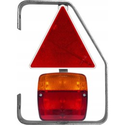A set of trailer lamps with a right bracket