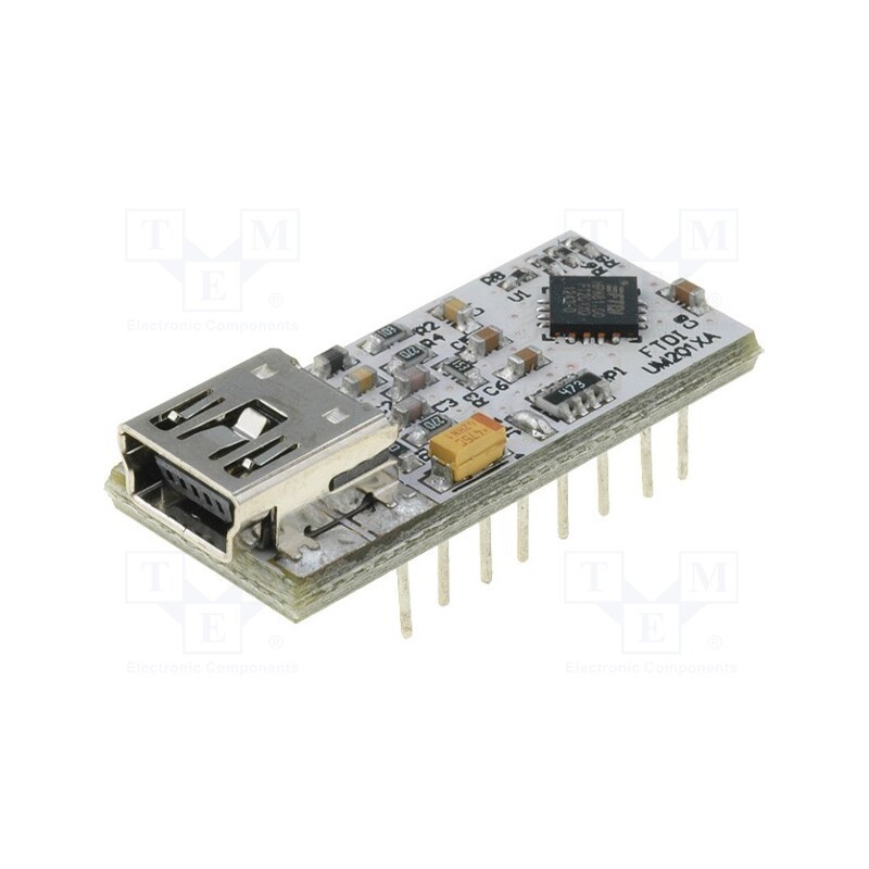 1 pcs x FTDI - UMFT201XA-01 - Module: USB, I2C, DIP16,USB B mini, 3.4Mbps