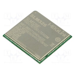 1 pcs x MEIG SMART TECHNOLOGY - M326E00A - Module: LTE, Down: 10Mbps, Up: 5Mbps, 27.6x25.4x2.3mm
