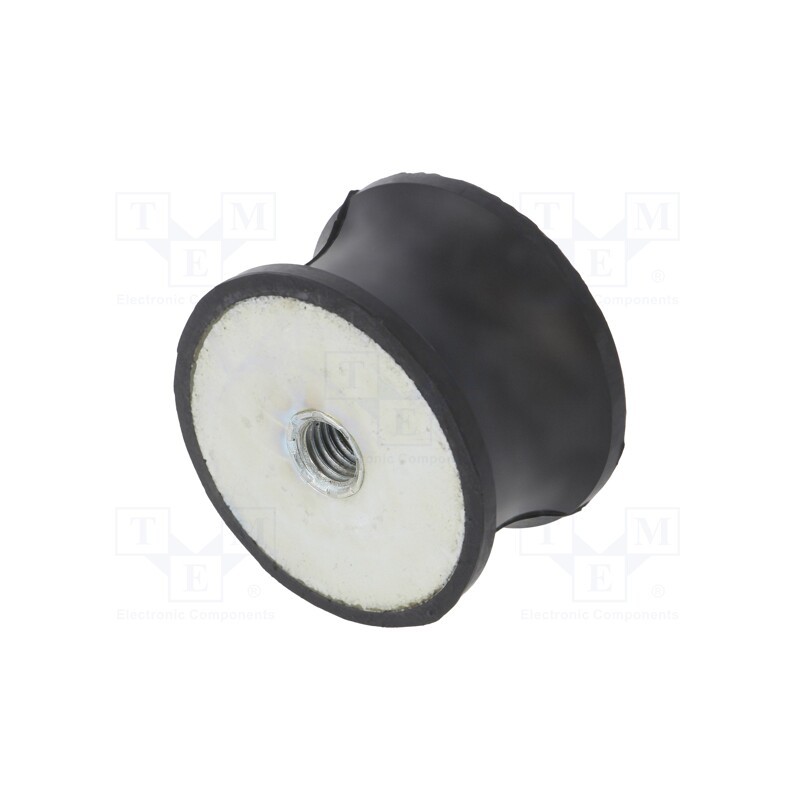 1 pcs x ELESA+GANTER - DVC.3-50-42-30-M10-40 - Vibration damper, M10, Ø: 50mm, rubber, L: 30mm, H: 10mm, 3326N