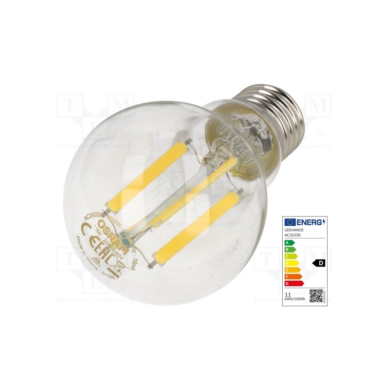 1 pcs x ams OSRAM - 4058075439597 - LED lamp, neutral white, E27, 230VAC, 1521lm, P: 11W, 4000K