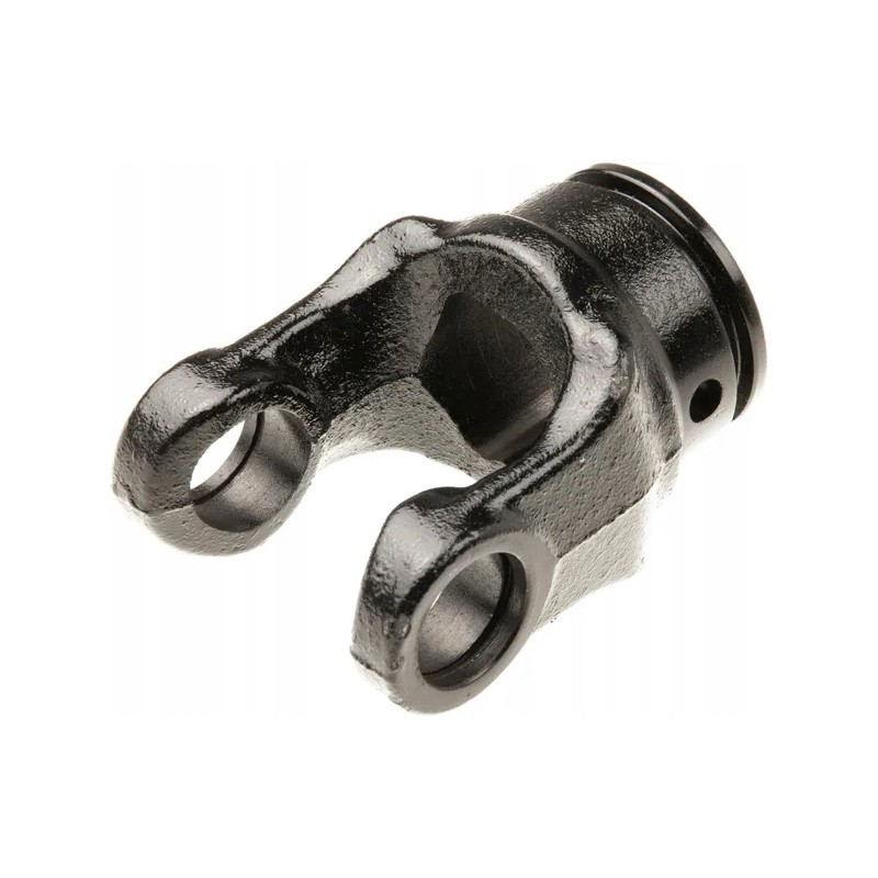 Fork on a profiled pipe with a spring ring 3