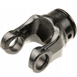 Fork on a profiled pipe with a spring ring 3