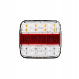 LED rear lamp, white, 4-functional, 12 24v 20led