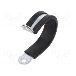 1 pcs x PMA - SGB-36 - Fixing clamp, ØBundle : 36mm, W: 21mm, steel, Cover material: EPDM