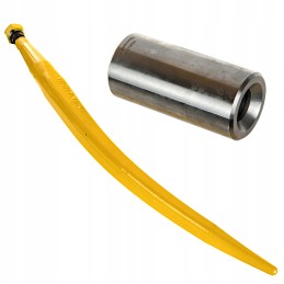 Loader hook, curved, closing l 600 mm gripper