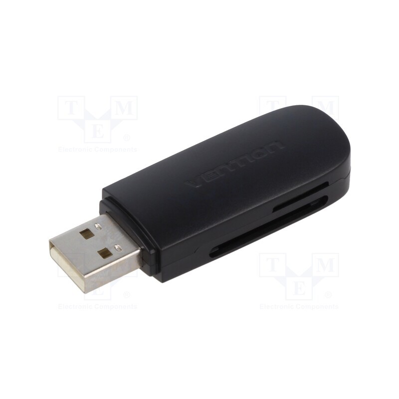 1 pcs x VENTION - CLEB0 - Card reader: memory, USB A plug, OTG,USB 2.0, PnP and Hot Swap