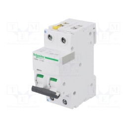 1 pcs x SCHNEIDER ELECTRIC - A9F07610 - Circuit breaker, 400VAC, Inom: 10A, Poles: 1+N, Charact: C, 10kA