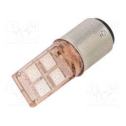 1 pcs x POLAM-ELTA - LO-BA15D-24AC/DC SPECIAL - LED lamp, orange, BA15D, 24VDC, 24VAC