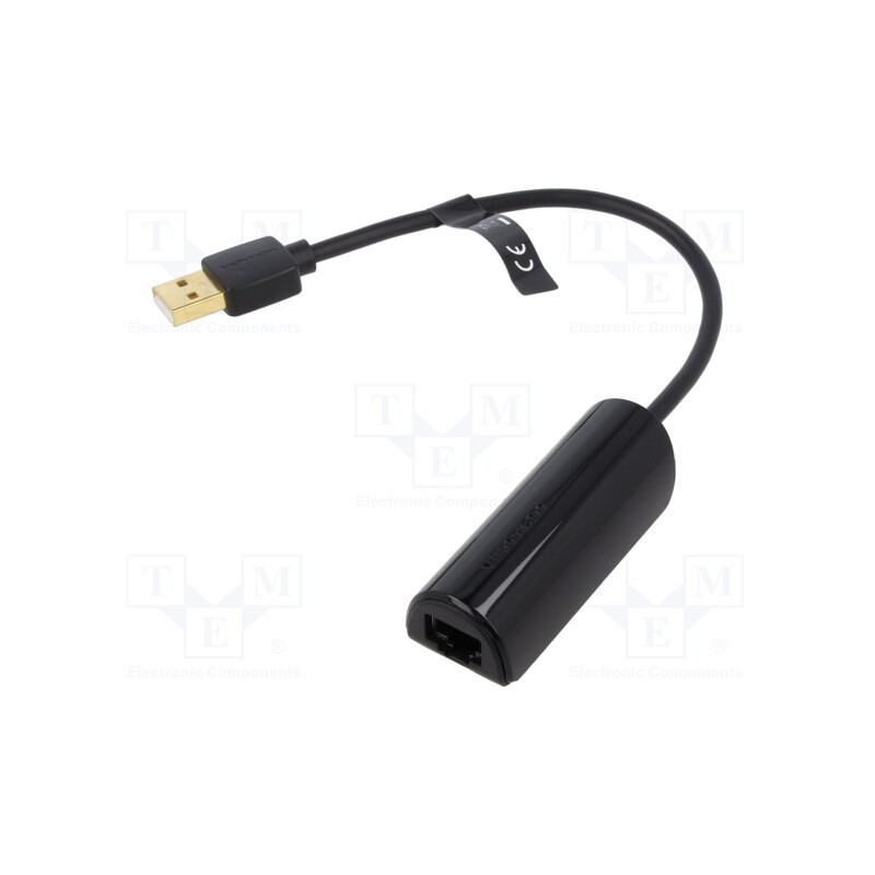 1 pcs x VENTION - CEGBB - USB to Fast Ethernet adapter, USB 2.0, black, 0.15m