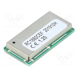 1 pcs x RADIOCRAFTS - RC1880CEF-GPR - Module: RF, SPI,UART, -110dBm, 1.8÷3.8VDC, 14dBm, SMD, 5kbps, RIIoT
