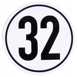 Sticker speed limit 32km h