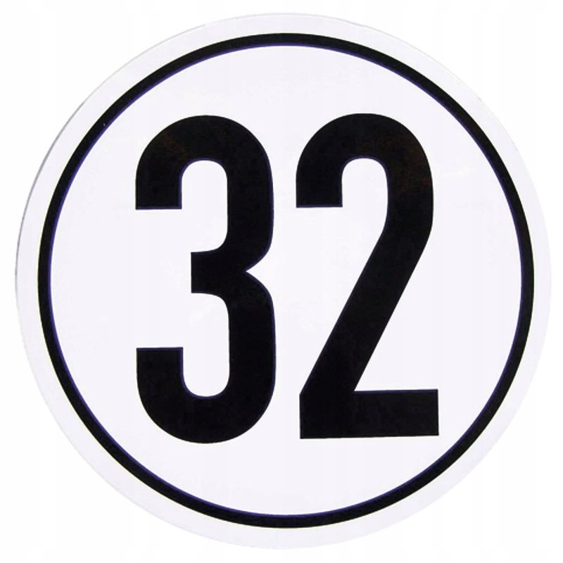 Sticker speed limit 32km h