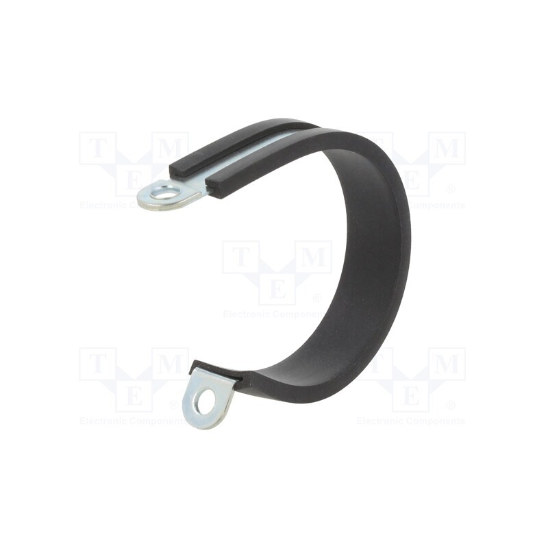 1 pcs x MPC INDUSTRIES - LKD14112 - Fixing clamp, ØBundle : 41mm, W: 12mm, steel, Cover material: EPDM