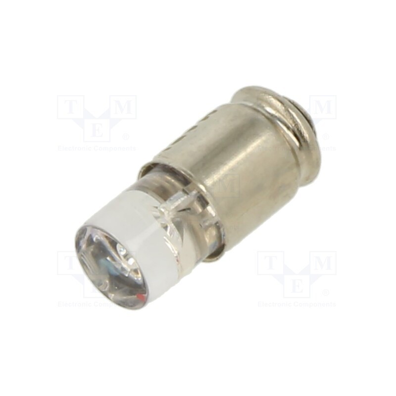 1 pcs x MARL - 205-501-21-38 - LED lamp, red, S5,7s, 12VDC, No.of diodes: 1, -30÷75°C, 5mm