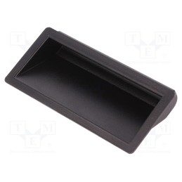 1 pcs x MENTOR - 3234.2003 - Handle, ABS, black, H: 16mm, L: 40mm, W: 90mm