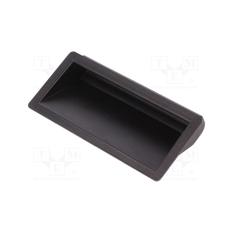 1 pcs x MENTOR - 3234.2003 - Handle, ABS, black, H: 16mm, L: 40mm, W: 90mm