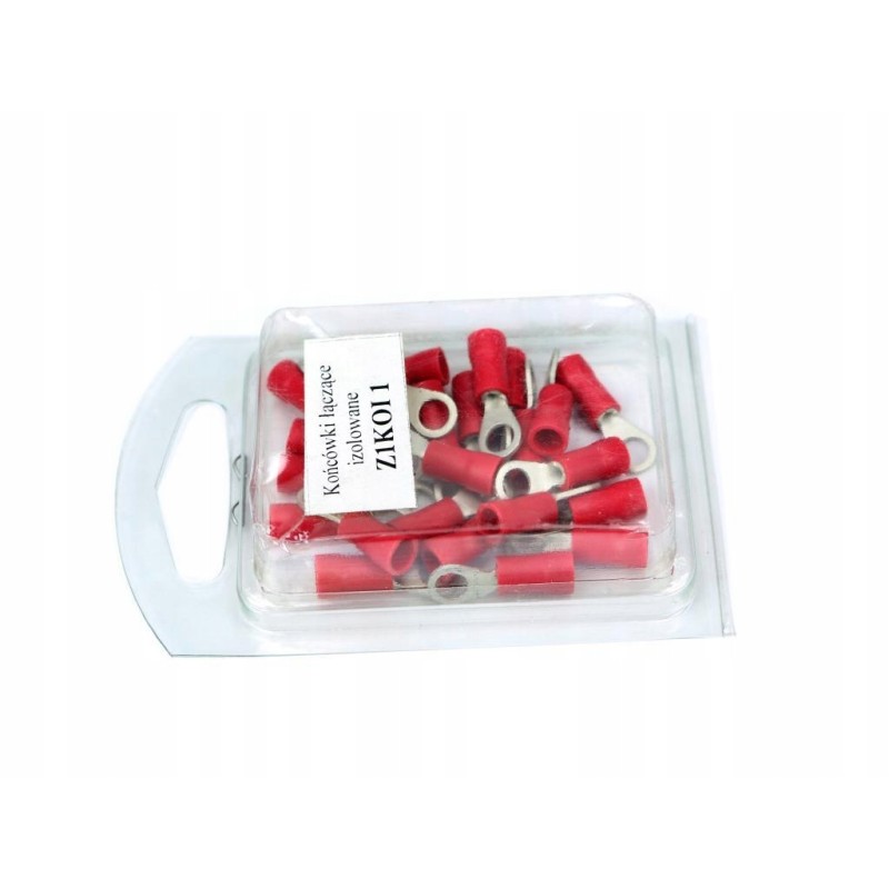 Insulated ring terminals 1 m4, pack of 25 pcs
