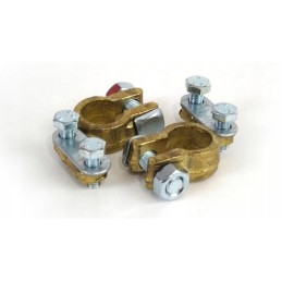 1x set of brass battery terminals plus and minus