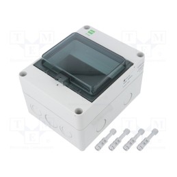 1 pcs x ELEKTRO-PLAST NASIELSK - 110670 - Enclosure: for modular components, IP65, light grey, No.of mod: 6