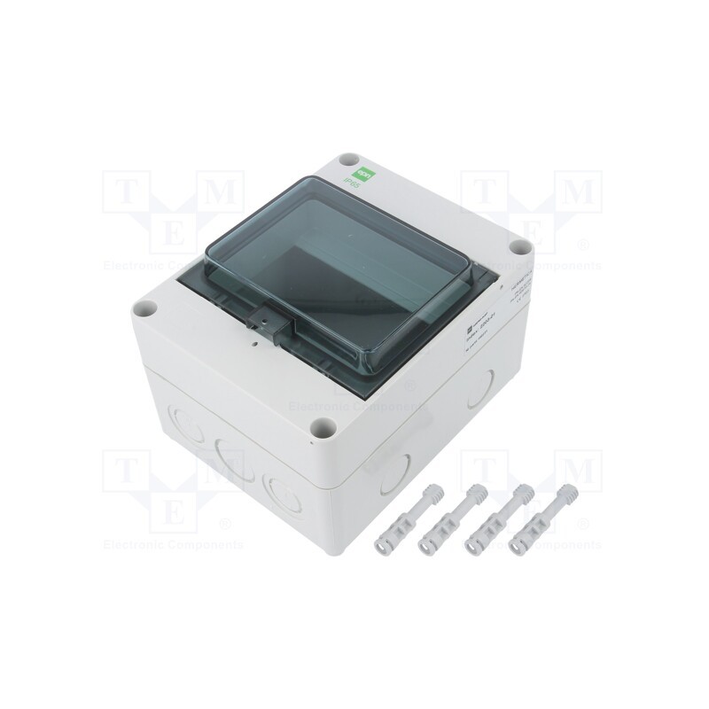 1 pcs x ELEKTRO-PLAST NASIELSK - 110670 - Enclosure: for modular components, IP65, light grey, No.of mod: 6