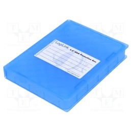 1 pcs x LOGILINK - UA0131 - Hard discs housing: 2,5', Enclos.mat: plastic, blue