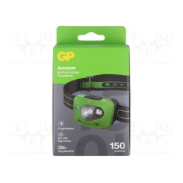 1 set x GP - CH43 DISCOVERY 150 LM - Torch: LED headtorch, waterproof, 35lm,150lm, IPX4