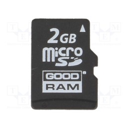1 pcs x GOODRAM INDUSTRIAL - SDU2GCMGRB - Memory card, industrial, microSD,MLC, 2GB, 0÷70°C