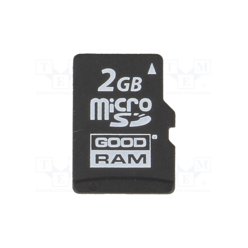 1 pcs x GOODRAM INDUSTRIAL - SDU2GCMGRB - Memory card, industrial, microSD,MLC, 2GB, 0÷70°C