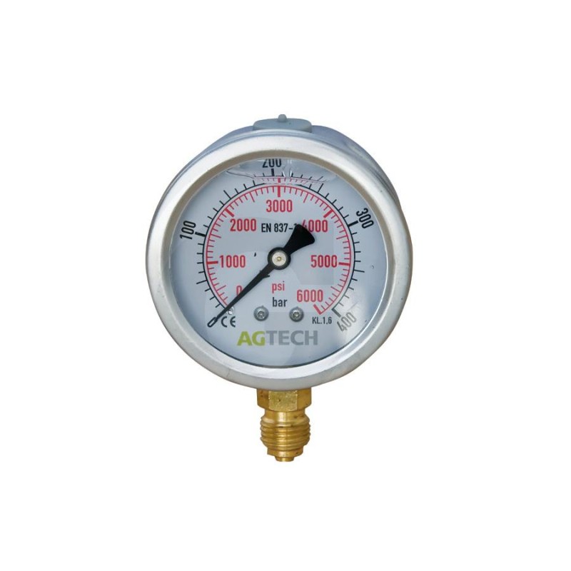 Pressure gauge fi 63 bsp 1 4 dol range 0 400 bar