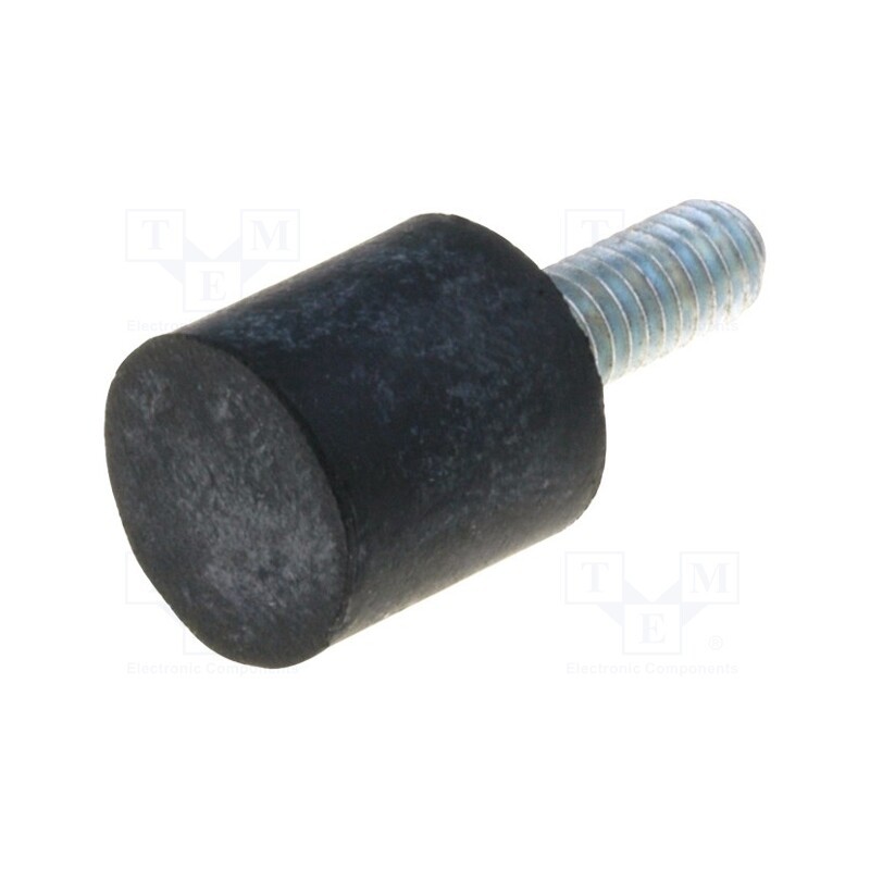 1 pcs x ELESA+GANTER - DVA.4-10-10-M4-10-55 - Vibroisolation foot, Ø: 10mm, H: 10mm, Shore hardness: 55±5, 59N