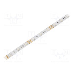 1 m x WISVA OPTOELECTRONICS - HH-SRGB48F010-5050-12 WHITE PCB IP20 - LED tape, RGB, 5050, 12V, LED/m: 48, 10mm, white PCB, IP20,