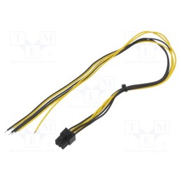 1 pcs x AKYGA - AK-SC-19 - Cable: mains, PCIe 6pin female,wires, 0.45m