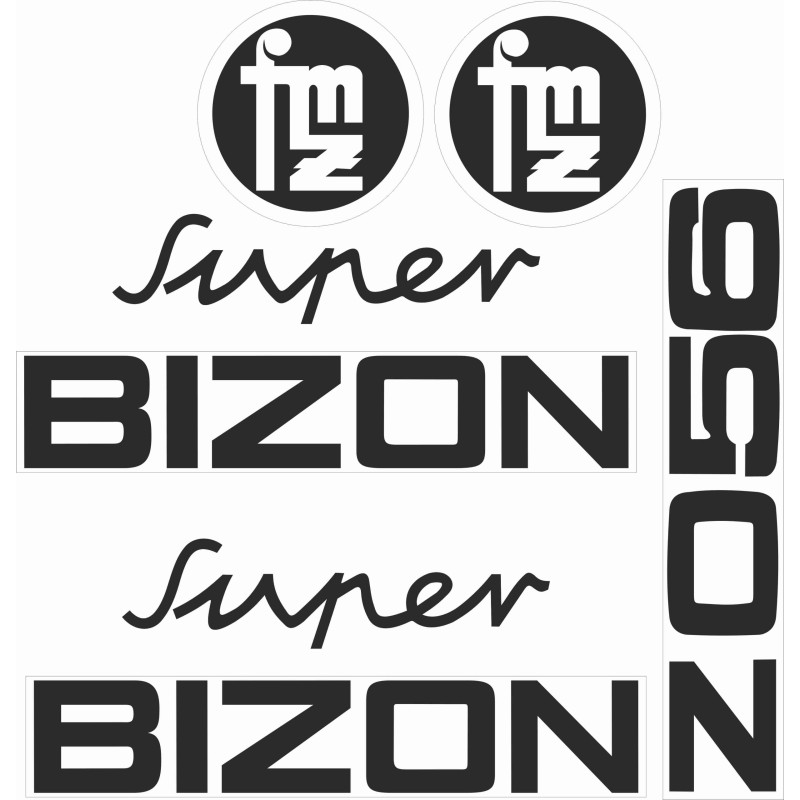 Sticker stickers set bison super zo56 set