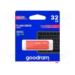 1 pcs x GOODRAM - UME3-0320O0R11 - Pendrive, USB 3.0, 32GB, R: 60MB/s, W: 20MB/s, USB A, orange