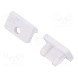 1 pcg x TOPMET - 89140001 - Cap for LED profiles, white, 20pcs, ABS, SLIM8