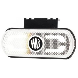 LED marker lamp, white, rectangular, 12 24v
