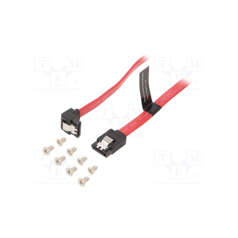1 pcs x VENTION - KDDRD - Cable: SATA, SATA plug,both sides, 0.5m, red, Core: Cu,tinned