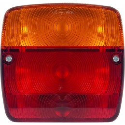 A set of lamps for a trailer with a bracket, left