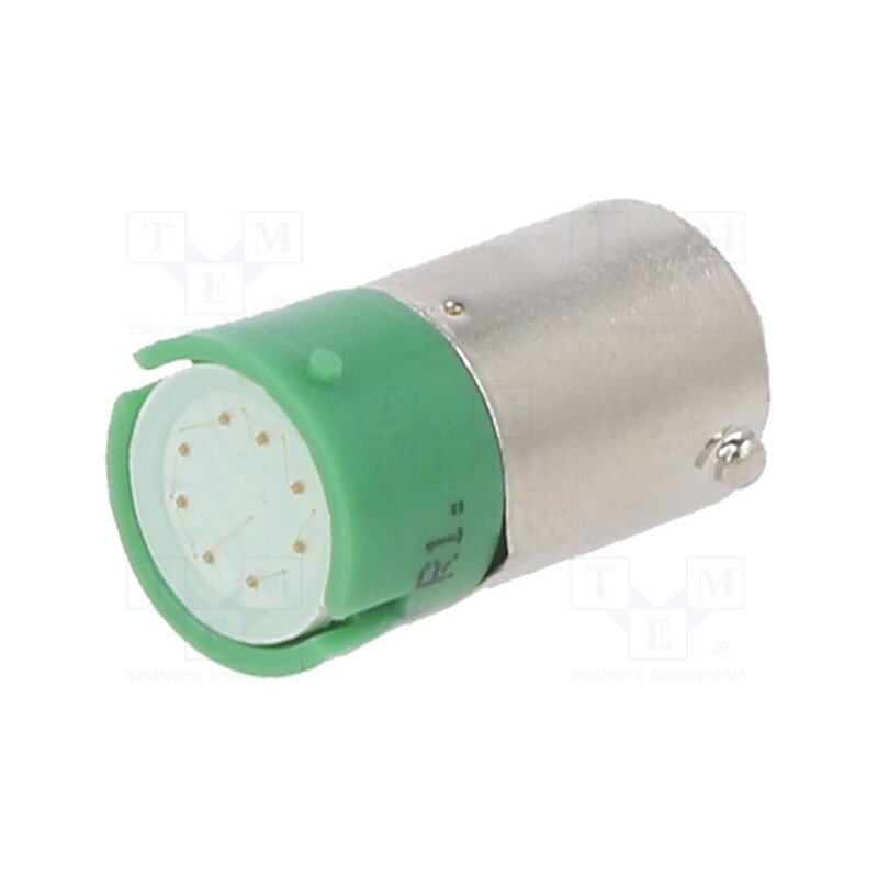 1 pcs x CML INNOVATIVE TECHNOLOGIES - 15200351 - Indicator: LED, BA9S,T10, green, plastic, 24VDC, -20÷60°C