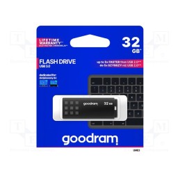 1 pcs x GOODRAM - UME3-0320K0R11 - Pendrive, USB 3.0, 32GB, R: 60MB/s, W: 20MB/s, USB A, black