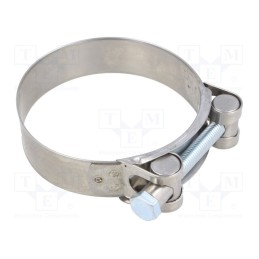 1 pcs x MPC INDUSTRIES - S4080 -AS - T-bolt clamp, W: 24mm, Clamping: 80÷85mm, chrome steel AISI 430, S