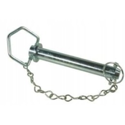 Straight pin pin with handle and cotter pin 25x162
