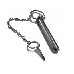 Straight pin pin with handle and cotter pin 25x162