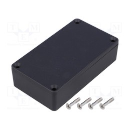 1 pcs x HAMMOND - 1550Z106BK - Enclosure: multipurpose, X: 65mm, Y: 115mm, Z: 30mm, 1550Z, aluminium