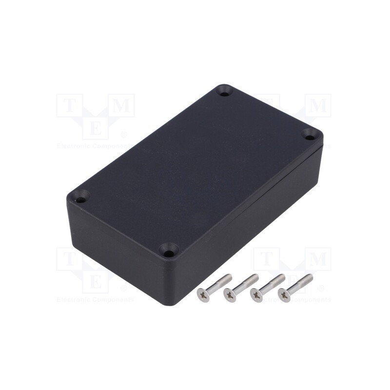 1 pcs x HAMMOND - 1550Z106BK - Enclosure: multipurpose, X: 65mm, Y: 115mm, Z: 30mm, 1550Z, aluminium