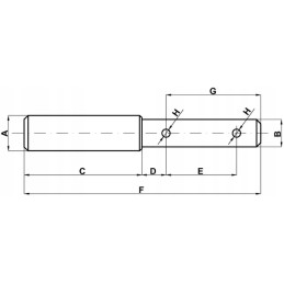 Top link pin 19 00 mm 25 4x18 mm cat 1
