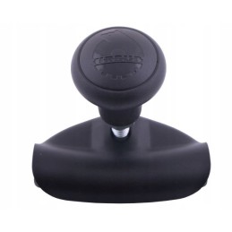 Black steering knob with Ursus rubber inserts