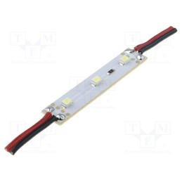 1 pcs x OPTOFLASH - OF-LED3PLCC2-WW2 - LED, white warm, 0.24W, 16lm, 12VDC, 120°, No.of diodes: 3, 50x10mm